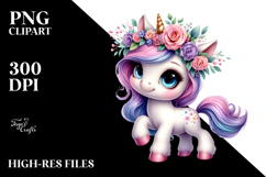 Cute Unicorn Dancing PNG Product Image 2