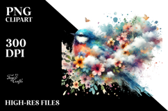 Colorful Bird made of Spring Flowers Product Image 2