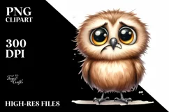 Funny Baby Owl Standing 2 Legs | Sublimation Product Image 3