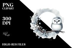 Washed Watercolor Simple Owl PNG Product Image 2