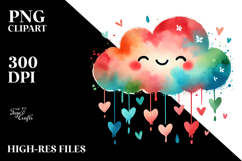Colorful Digital Cloud PNG Product Image 2