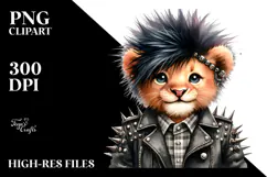 Energetic Baby Lion, Transparent PNG Product Image 2