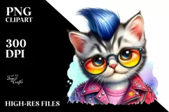Playing Baby Cat in Style, Transparent PNG Product Image 3