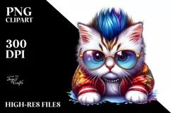 Charming Baby Cat Playing, High-Res PNG Product Image 1