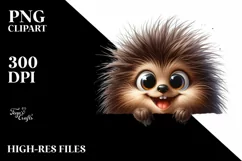 Funny Porcupine Sticker | Clipart Product Image 1