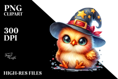 Vibrant Baby Rooster with Wizard Hat PNG Product Image 2