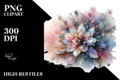 Glossy Rhododendron with Metallic Insertions | Clipart Product Image 1