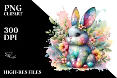 Colorful Pastel Bunny Made of Title Product Image 2
