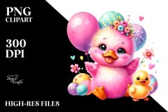 Smiling Baby Duck PNG Product Image 2