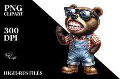 Bear with Sunglasses Clipart Product Image 2