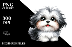 Cute Cartoon Havanese PNG Product Image 2