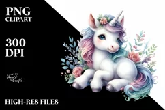 detailed baby unicorn image, Transparent PNG Product Image 1