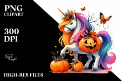 Colorful Halloween Unicorn Costume Art Product Image 3