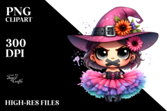 Cute Witch with Tutu PNG Product Image 2