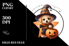 Cute Baby Puppy Halloween PNG Product Image 3