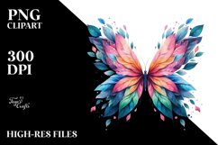 Abstract Frame Butterfly PNG Product Image 3