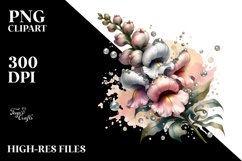 Shiny Snapdragon Made of Material | Clipart Product Image 3