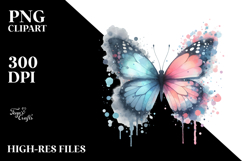 Cute Butterfly V Painting, Transparent PNG Product Image 2