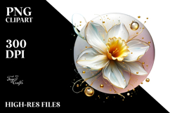 Abstract y Daffodil in Watercolor Product Image 2