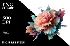 -like Carnation Watercolor Clipart Product Image 3