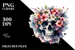 Grungy Skull V Painting, Transparent PNG Product Image 2