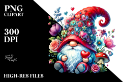 Detailed Valentines Gnome with Hat Product Image 2