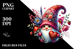 Detailed Valentines Gnome with Hat Product Image 2