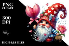 Detailed Valentine Gnome Art Product Image 2