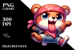 Bandana Bear, Soft PNG Product Image 2