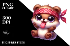 Bandana Bear, Soft PNG Product Image 2