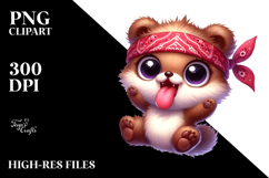 Bandana Bear, Soft PNG Product Image 2