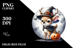 Cute Baby Deer Halloween PNG Product Image 2