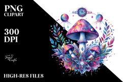 Magical Celestial Mushroom Tarot PNG Product Image 2