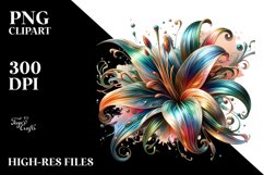 Abstract Shiny Lily Made of Shiny Material Product Image 3