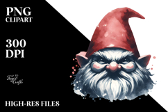Retro Evil Gnome White Background Product Image 2