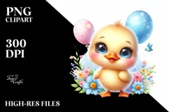 Colorful Baby Duck Clipart Product Image 3