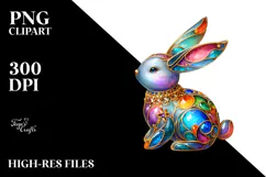Pastel Bunny, High-Res PNG Product Image 2