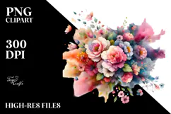 Colorful Flower, Flowers PNG Product Image 2