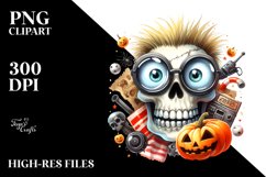 Funny Haloween Skull | Clipart Product Image 3