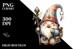 Boho Excited Gnome White Background Product Image 2
