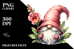 Cute Gnome with Snapdragon PNG Product Image 2