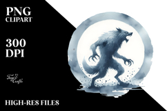 Funny Simple Werewolf PNG Product Image 2