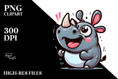 Silly Rhino Silly Smirk PNG Product Image 2