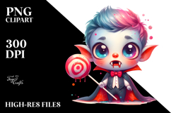 Funny Vampire Lollipop PNG Product Image 2