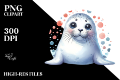Watercolor Funny Seal | Clipart Product Image 2