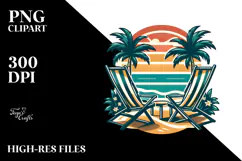 Retro Beach Chairs, 20 oz Tumbler Product Image 2