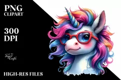 Funny Baby Unicorn PNG Product Image 3