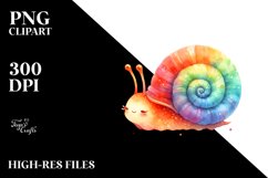 Colorful Watercolor Baby Snail Bouquet Product Image 3