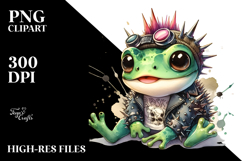 Energetic Baby Frog, Transparent PNG Product Image 2