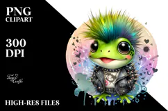 Energetic Baby Frog, Transparent PNG Product Image 2